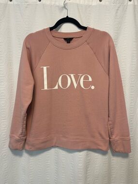 J. Crew Love. Dusty Rose Graphic Sweatshirt